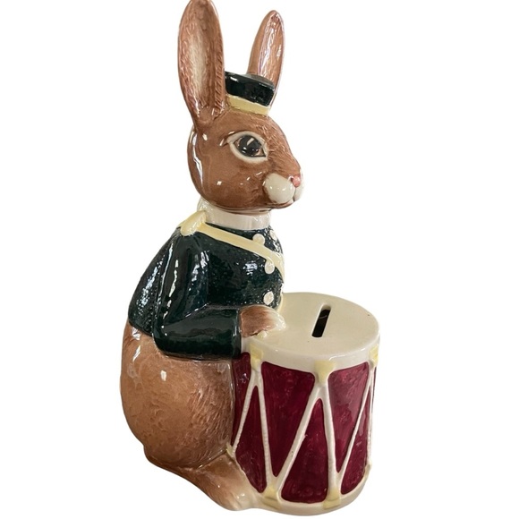 1967 Royal Doulton Bunnykins Charming Brown and Red Drummer Bunny Figurine - Picture 11 of 15